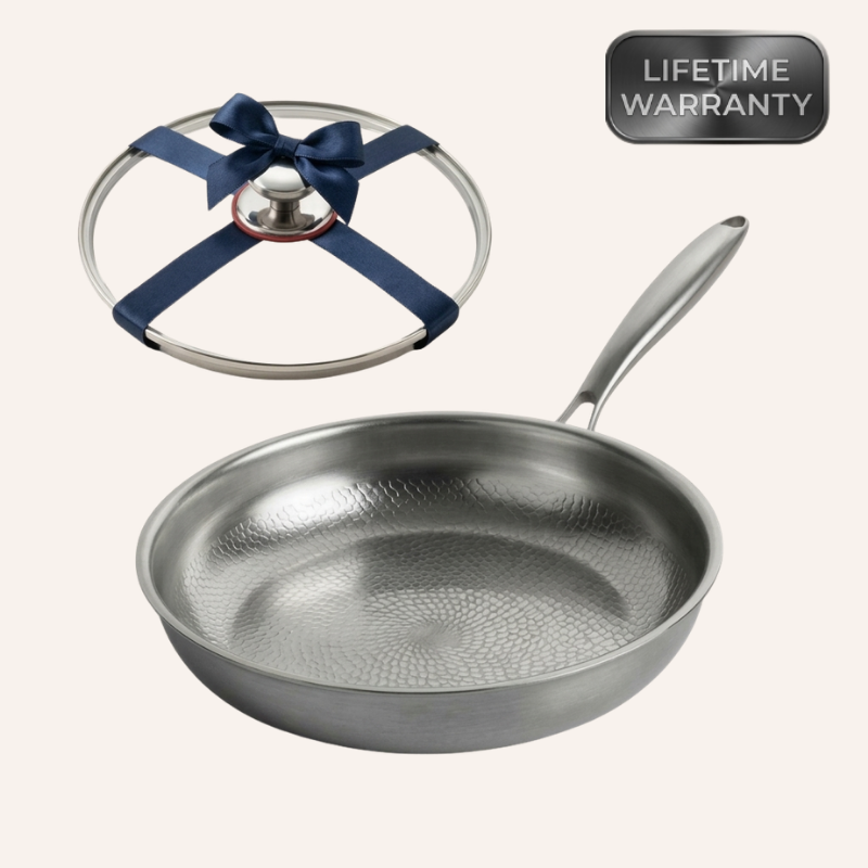 Hammered Titanium Pan Lid