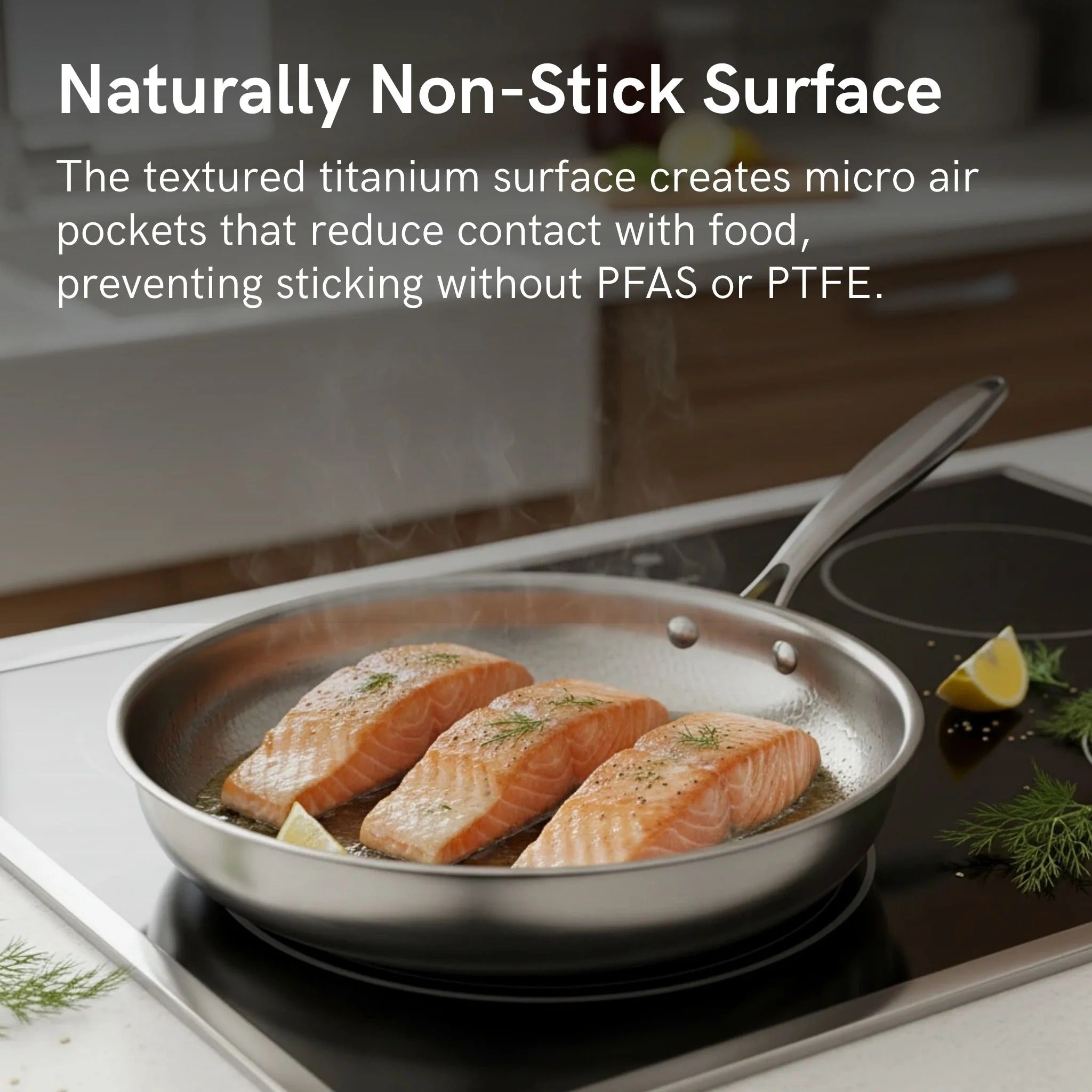 Deep Titanium Cooking Pan