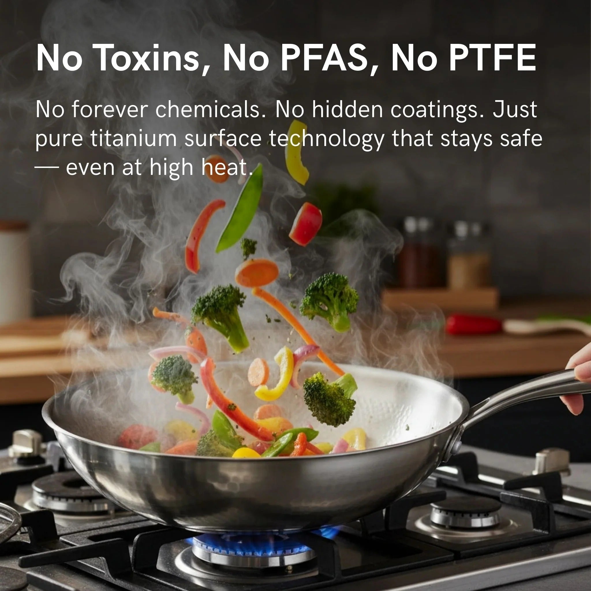 Deep Titanium Cooking Pan