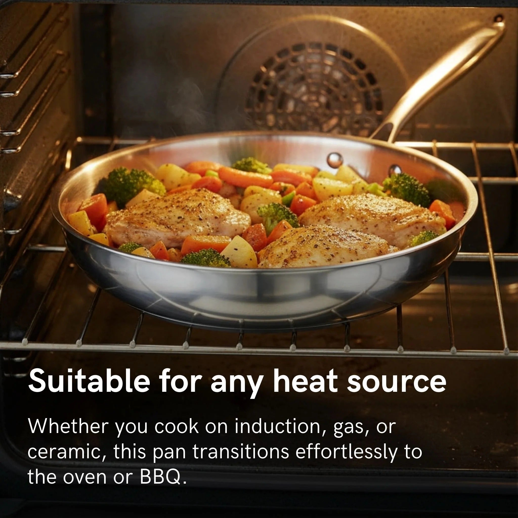 Deep Titanium Cooking Pan