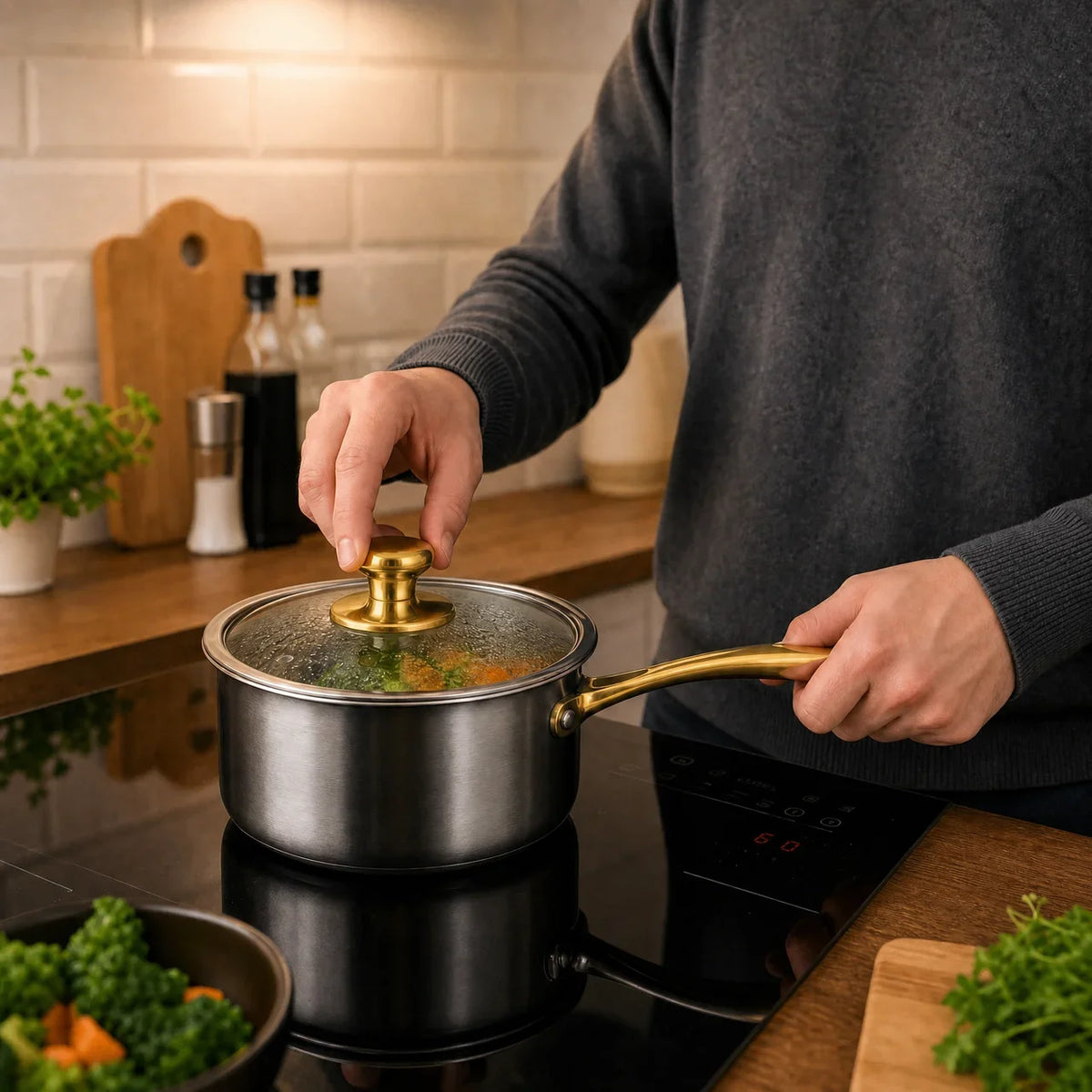 Limited Edition PFAS Free Titanium Saucepan with Lid