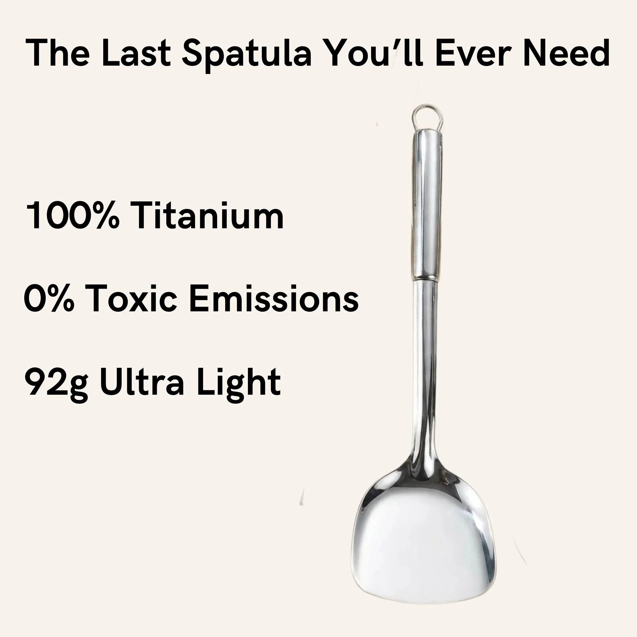 Titanium Fry Pan with Spatula